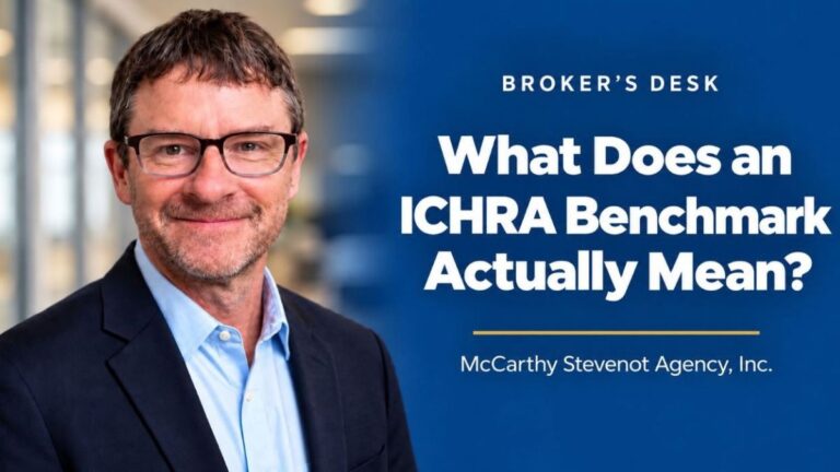 Ted Stevenot of McCarthy Stevenot Agency with Broker’s Desk headline, “What Does an ICHRA Benchmark Actually Mean?”